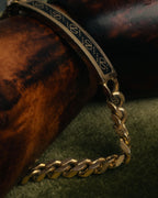 “VALENTINO“ 80’s-90’s Logo enamel ID chain bracelet