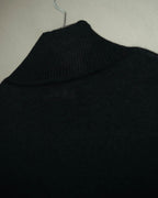 "Hermès" 00's Horse sketch print silk-paneled cashmere blend knit sweater