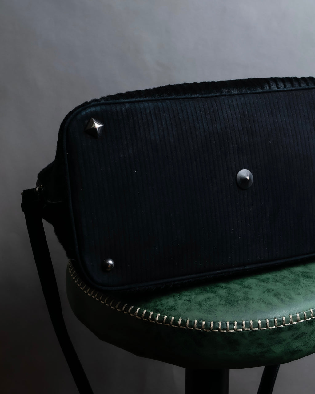 "MAISON MARGIELA" 5AC Harako leather corduroy combination 2way bag