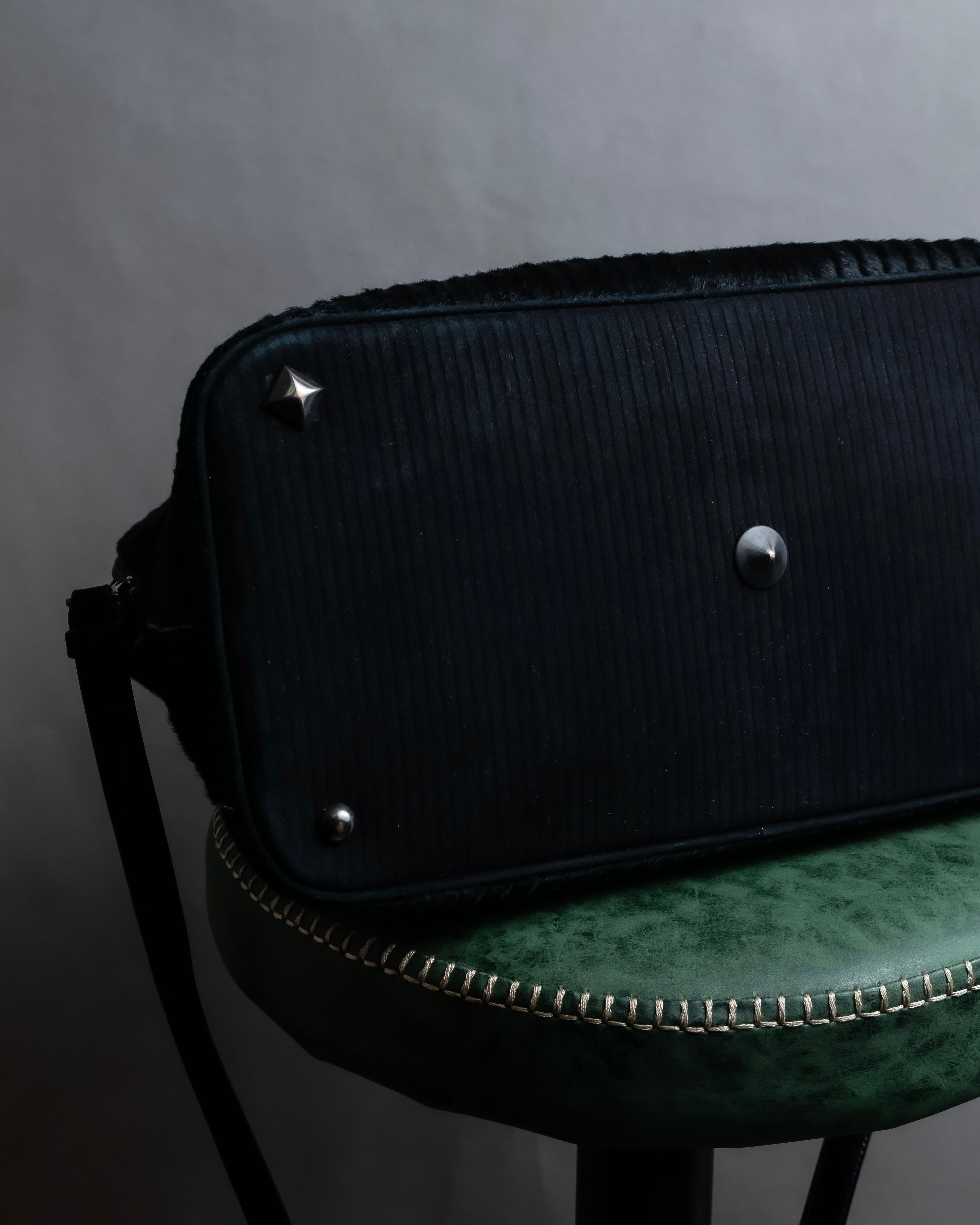 "MAISON MARGIELA" 5AC Harako leather corduroy combination 2way bag