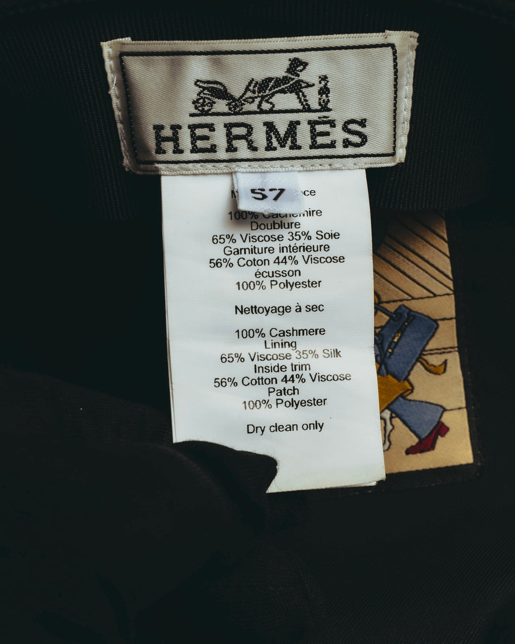 -SPECIAL- “HERMES” 2022-2023 La Parisienne patch cashmere Deauville cap