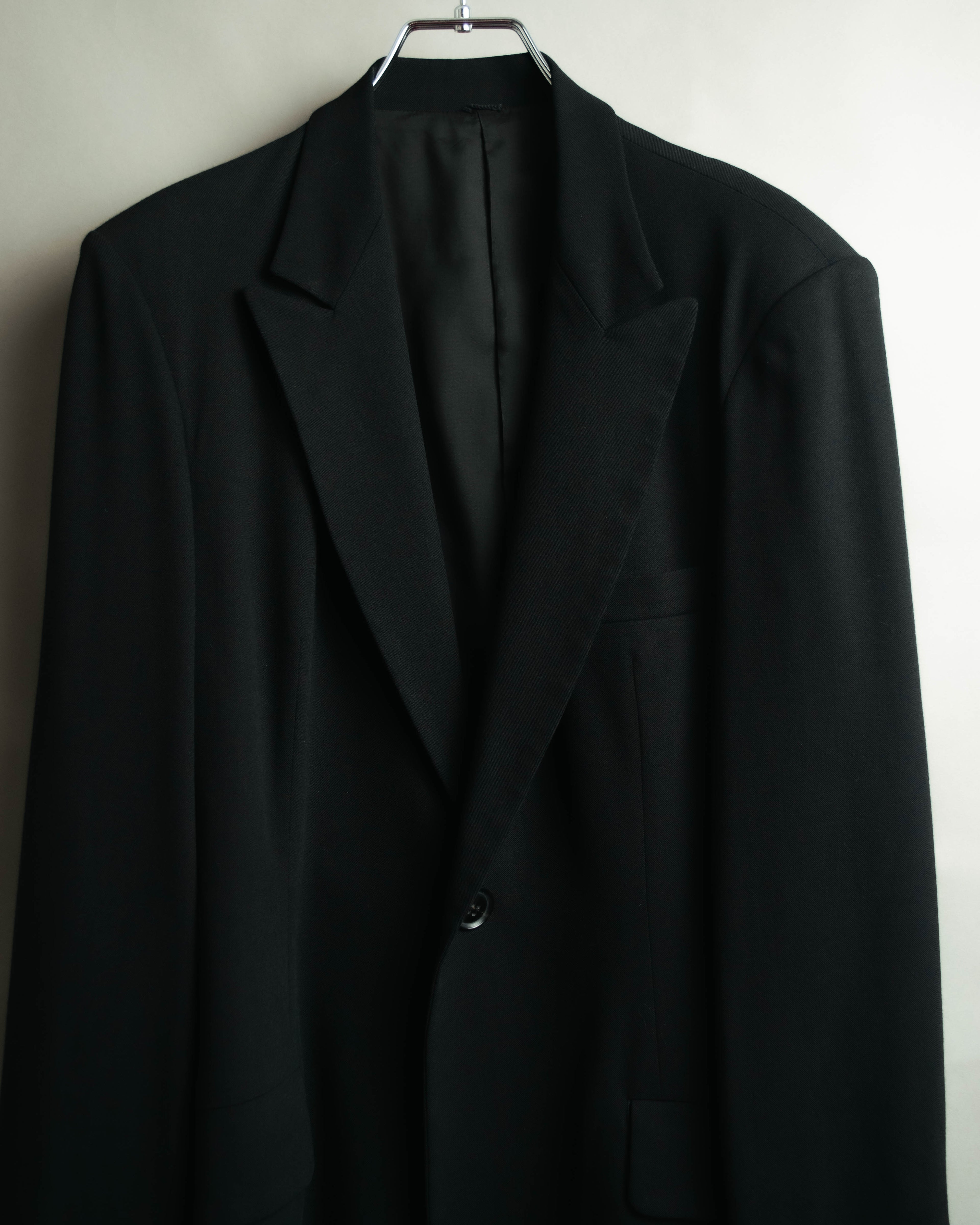 "Y's" 90's-00's Wool rayon single-breasted tailored jacket