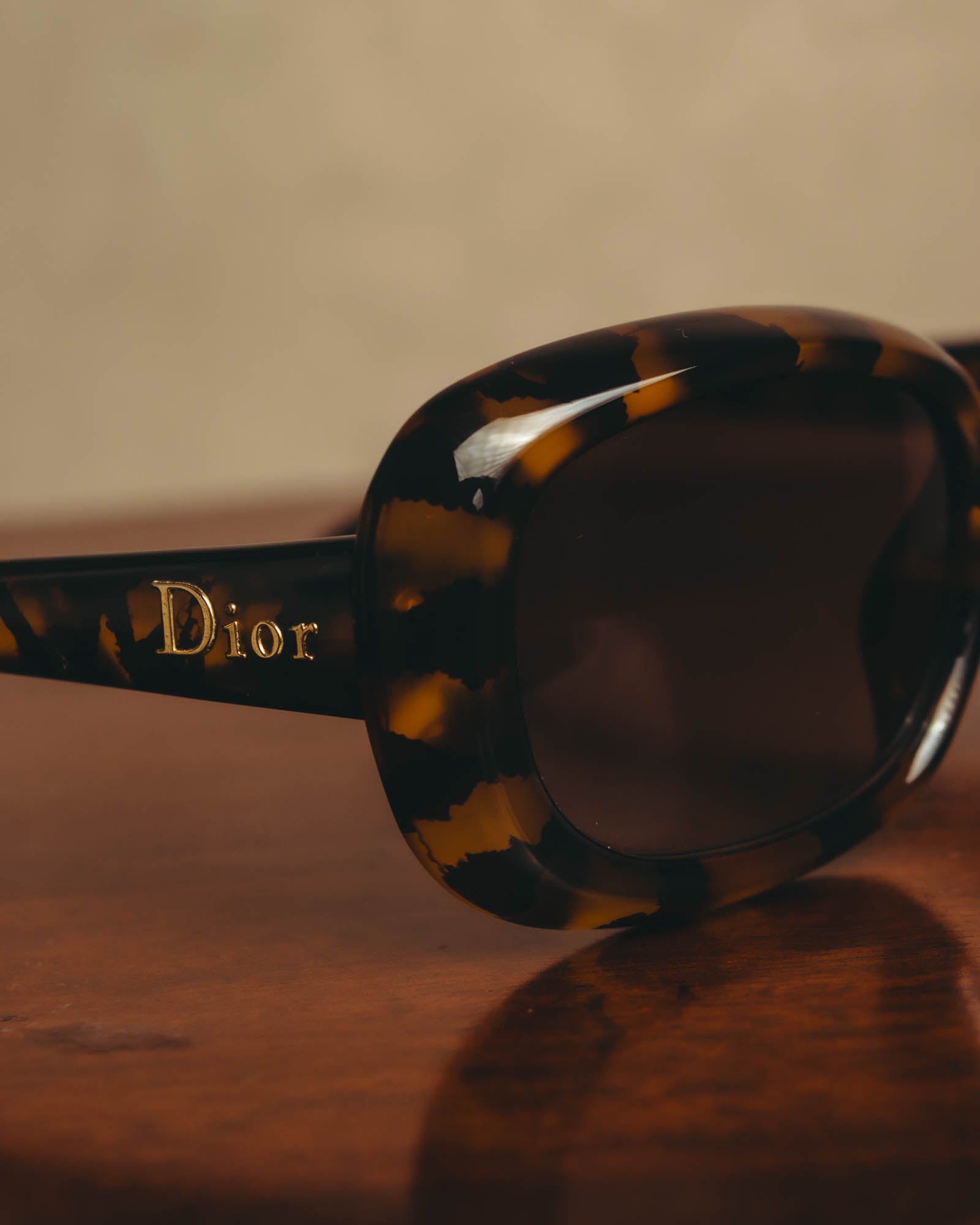 -SPECIAL- "Christian Dior" 90's Tortoiseshell oversized square sunglasses