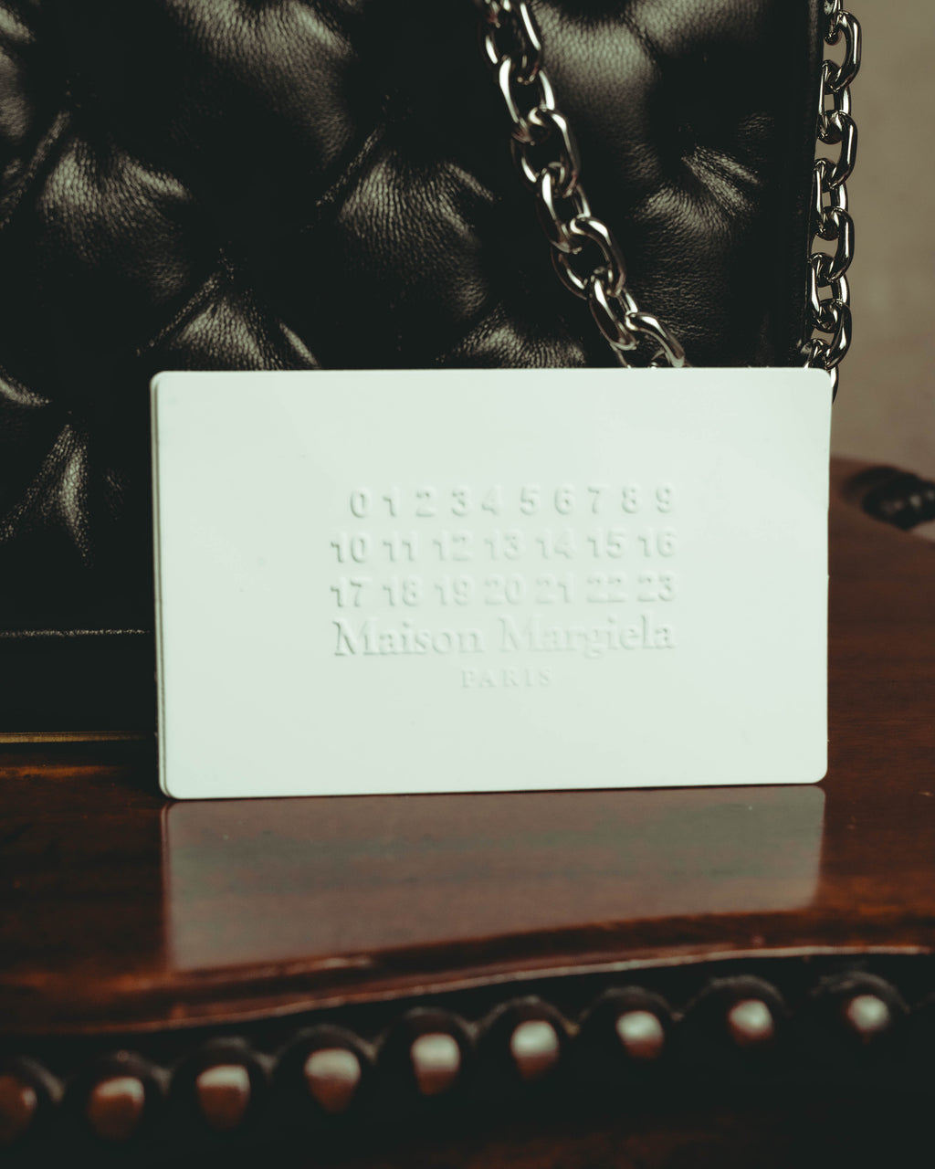–SPECIAL– "Maison Margiela" 2020's Quilted leather chain shoulder bag