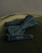 “GUCCI” 10’s Micro jacquard pre tied bow tie
