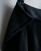 "HERMES" Button detailed flared midi skirt