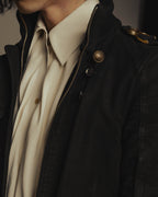 “GUCCI” Late 00’s military detail cotton long jacket