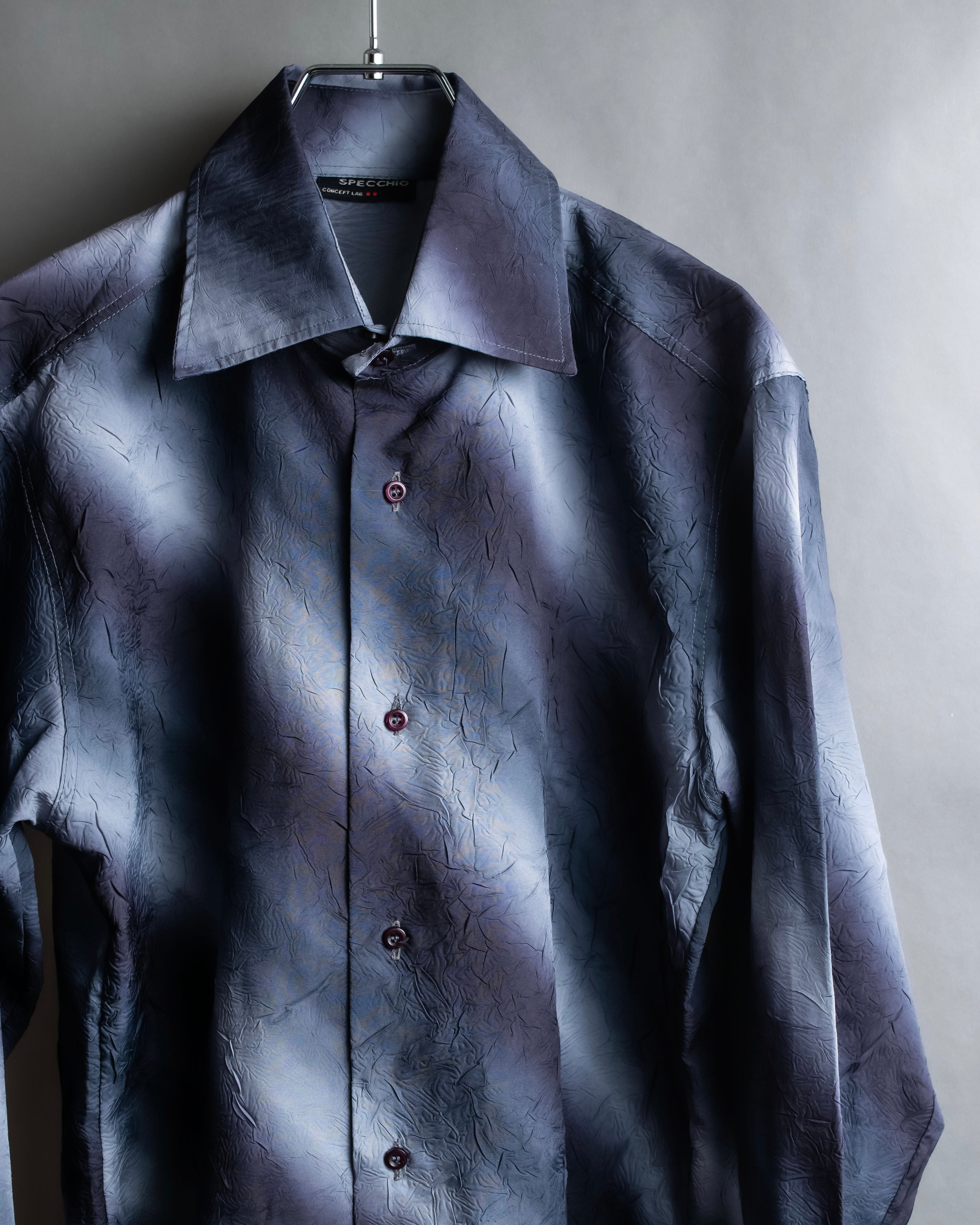 Vintage wrinkled unevenly dyed shirt