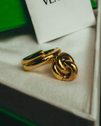 -SPECIAL- “BOTTEGA VENETA” 2021-2025 Gold tone sculptural knot ring