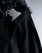 "YOHJI YAMAMOTO +NOIR" Asymmetrical slit sarouel slacks