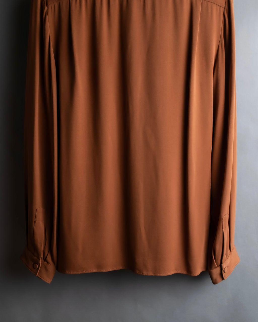 "GUCCI" Piping design soft drape shirt