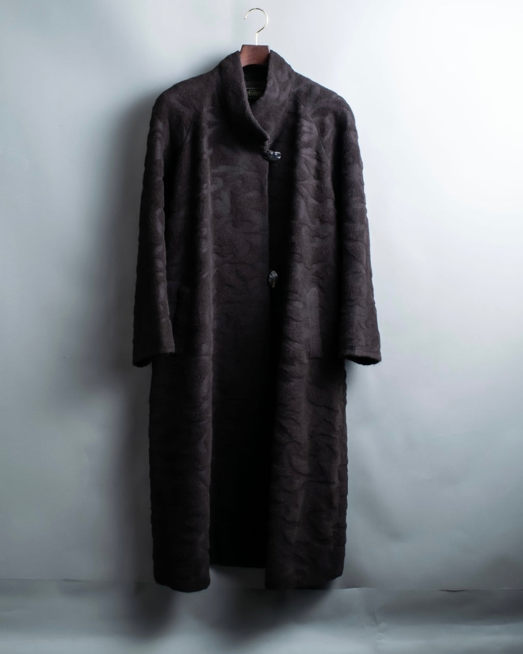 100% Vintage alpaca luxury long raglan coat