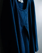 “MM6” front cut designed dennim long pull over