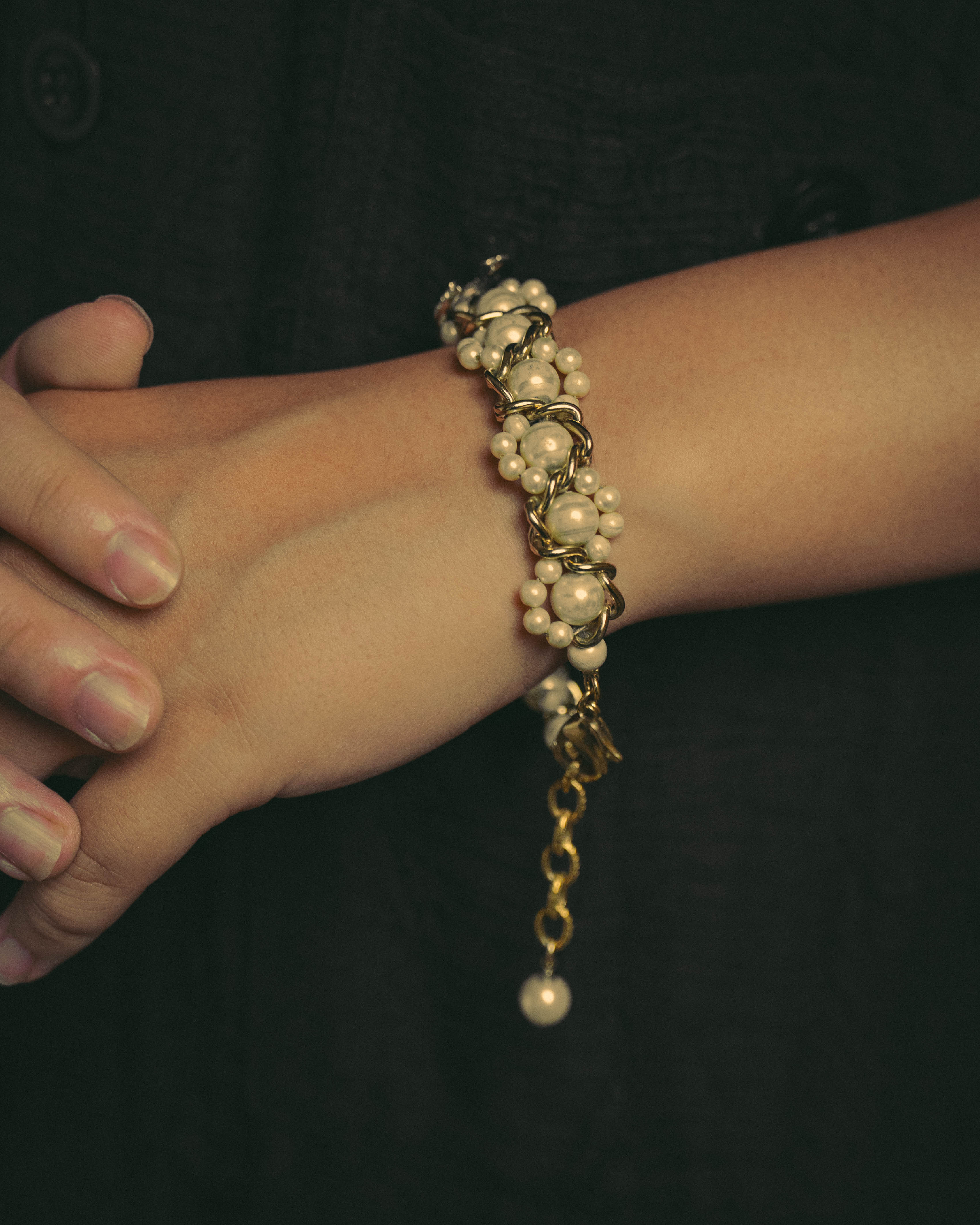 -SPECIAL- "CHANEL" Pearl embellished cc bracelet