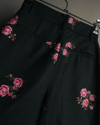 “RED VALENTINO” 2020 Floral jacquard tapered trousers