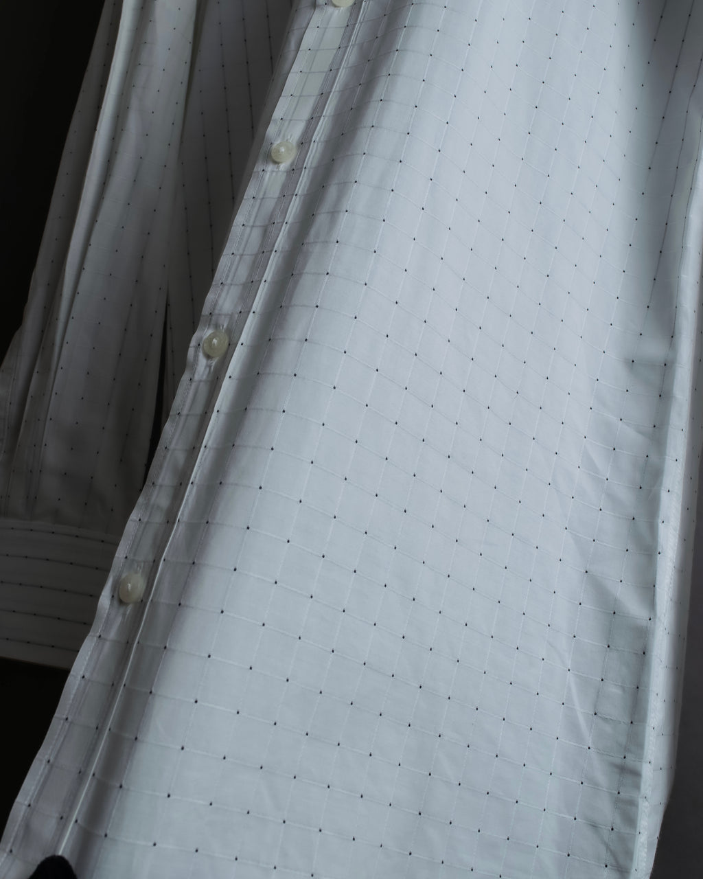 "Dolce & Gabbana" Grid stitch broadcloth shirt