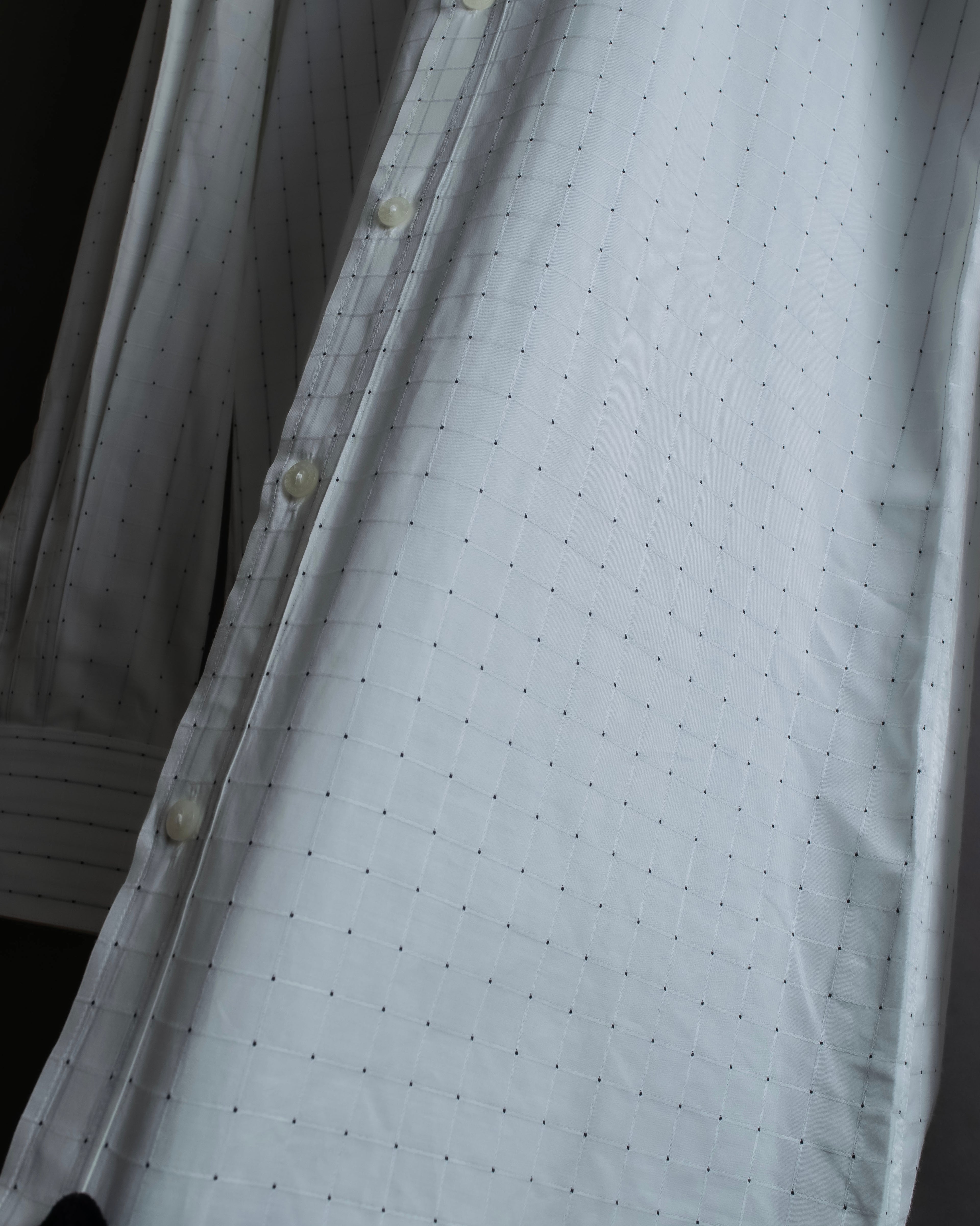 "Dolce & Gabbana" Grid stitch broadcloth shirt