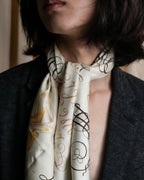 "HERMES" LART DECRIRE Carré  90 silk scarf