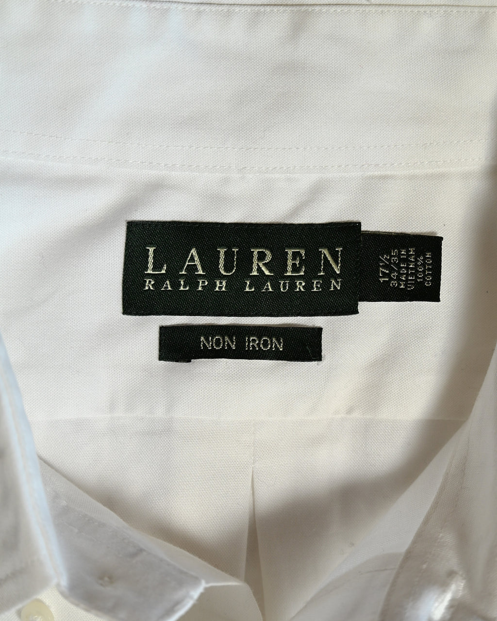 Lauren Ralph Lauren /Oversized button down white shirt