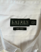 Lauren Ralph Lauren /Oversized button down white shirt
