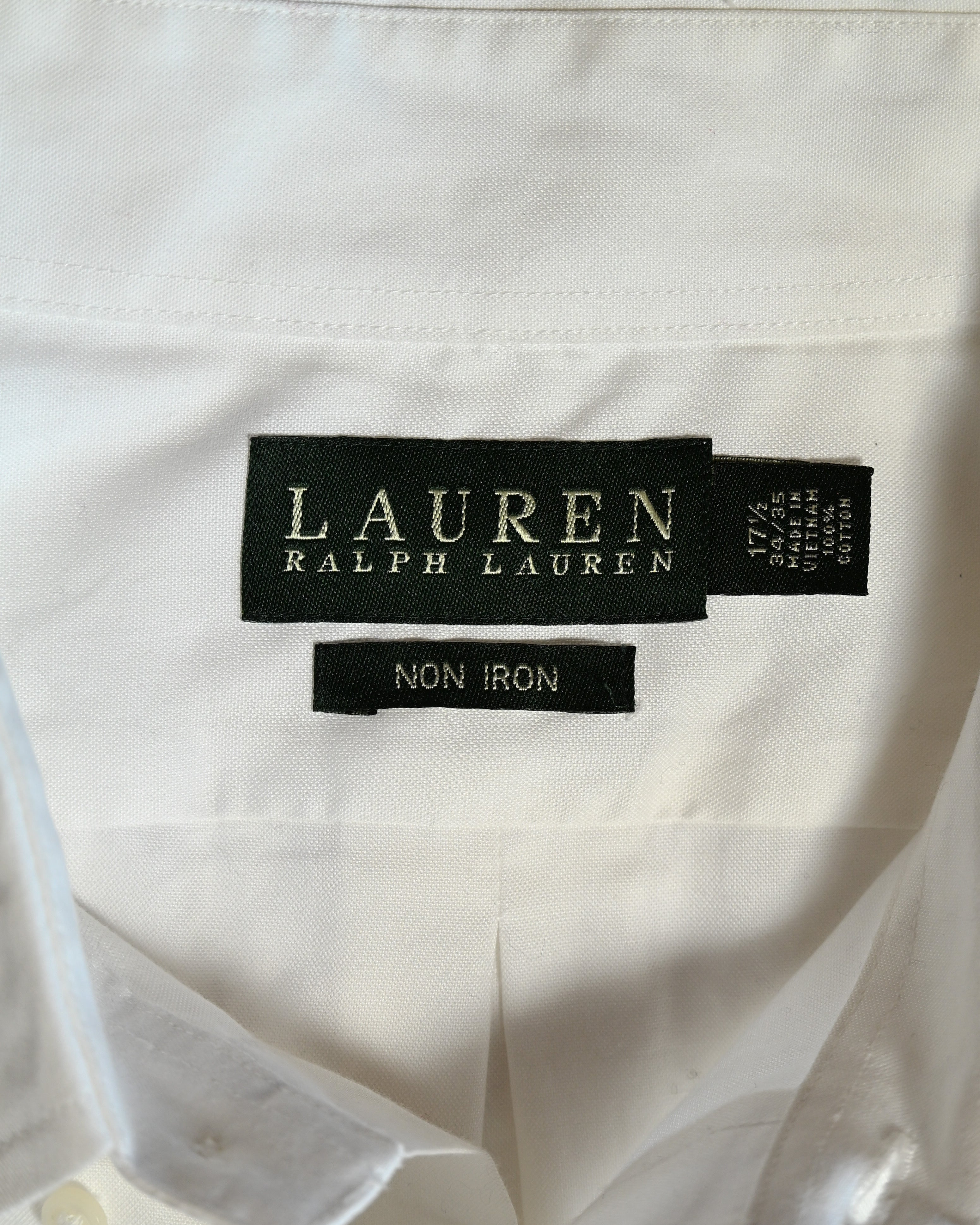 Lauren Ralph Lauren /Oversized button down white shirt