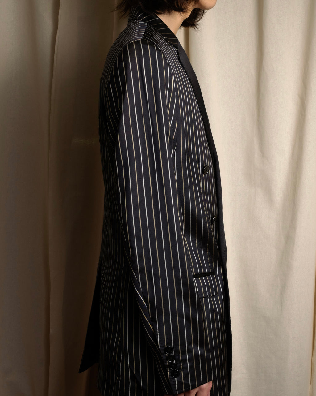 "Dolce & Gabbana" Silk design double-breasted tailored jacker