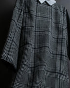"MACKINTOSH" Glen check pattern straight line dress