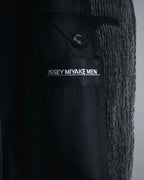 –SPECIAL– "ISSEY MIYAKE MEN" 98AW garment-pleated cotton tailoring set-up
