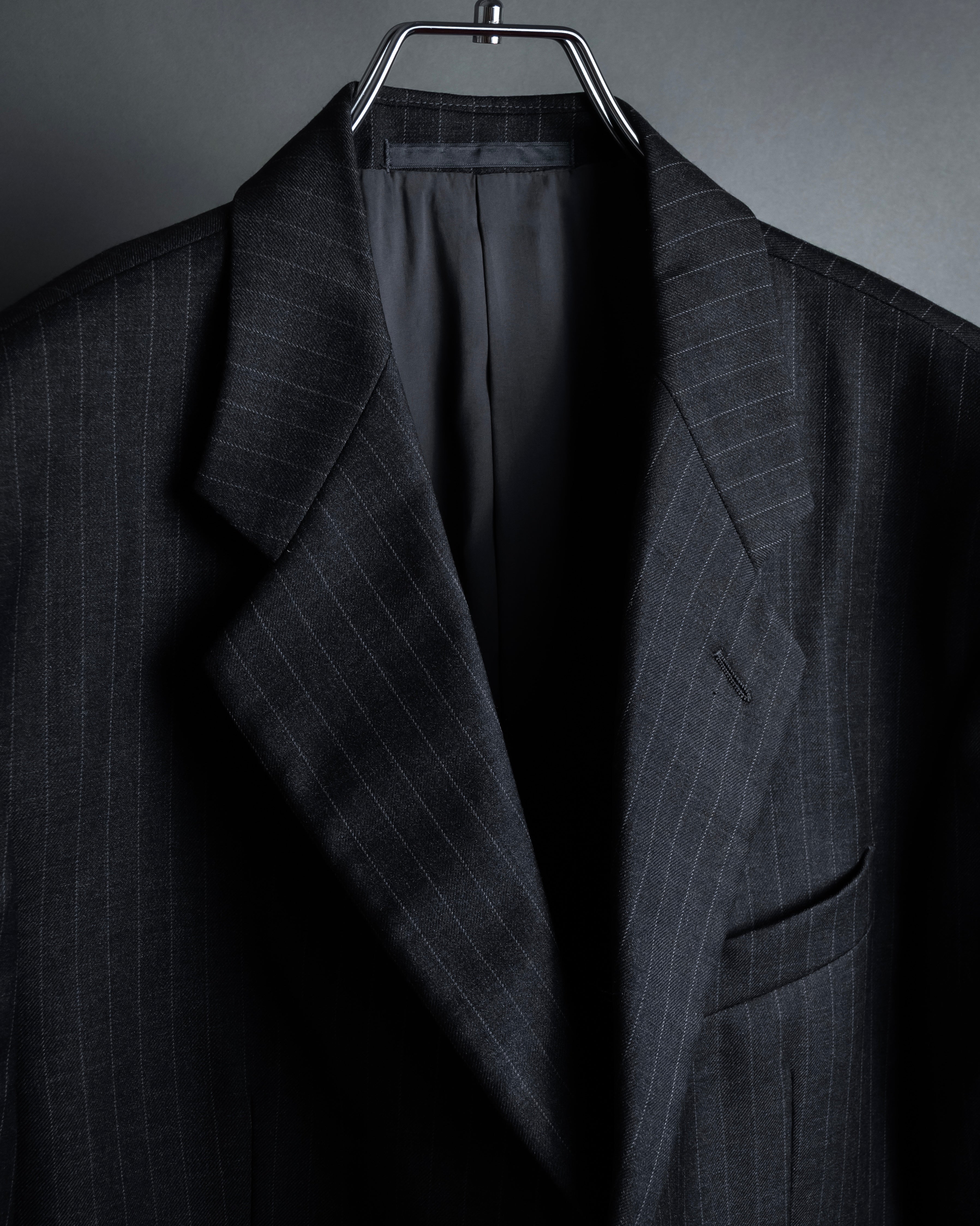 "ARMANI COLLEZIONI" Deep charcoal pinstripe set up