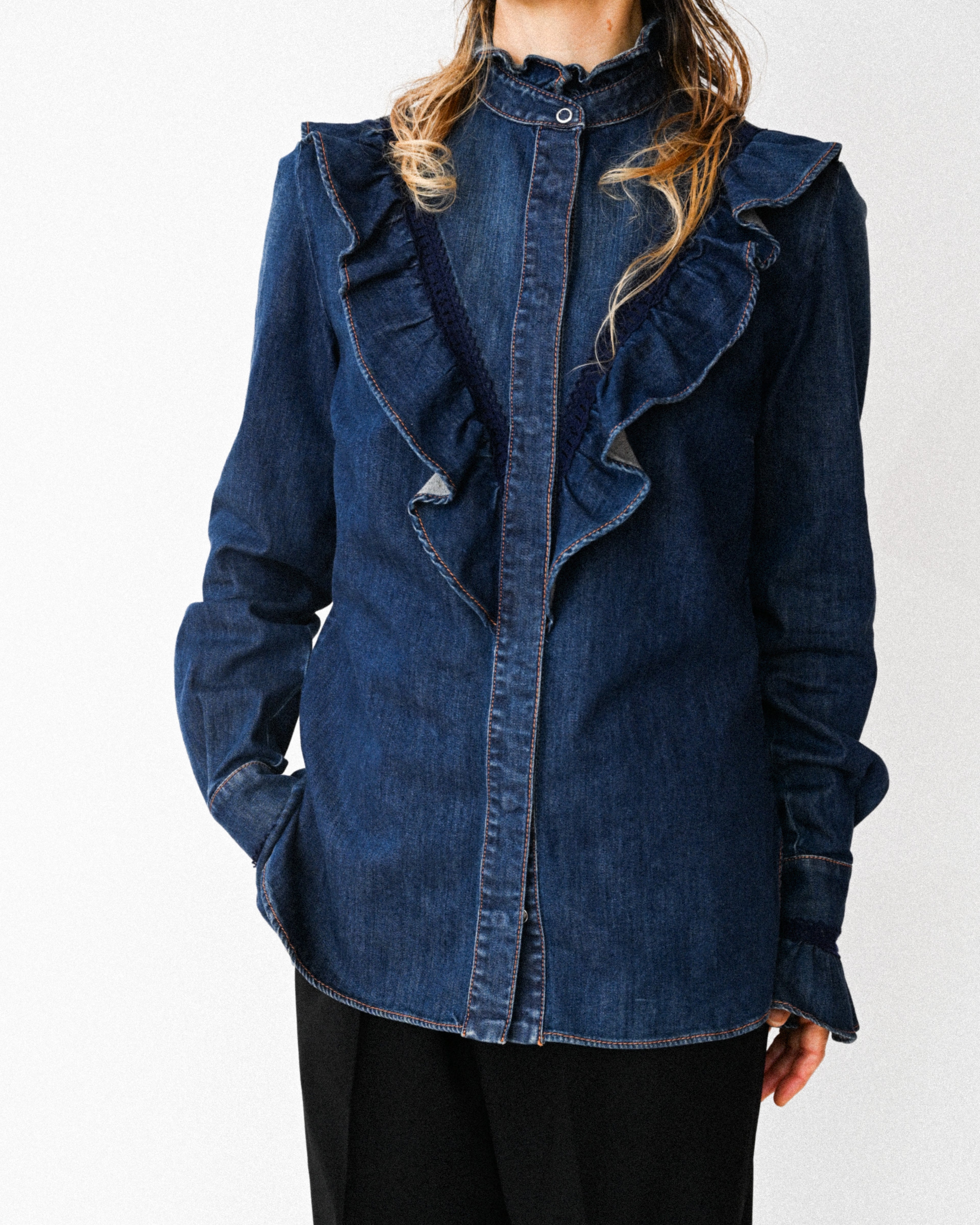 Stella McCartney/ Frill Designed Denim Shirt