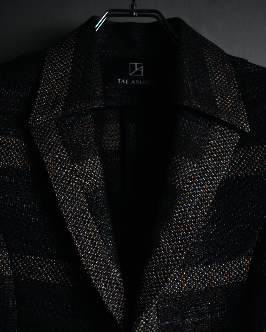 “TAE ASHIDA” 2008-2015 Structured border tweed jacket