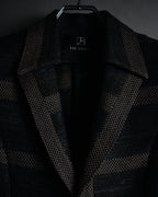 “TAE ASHIDA” 2008-2015 Structured border tweed jacket