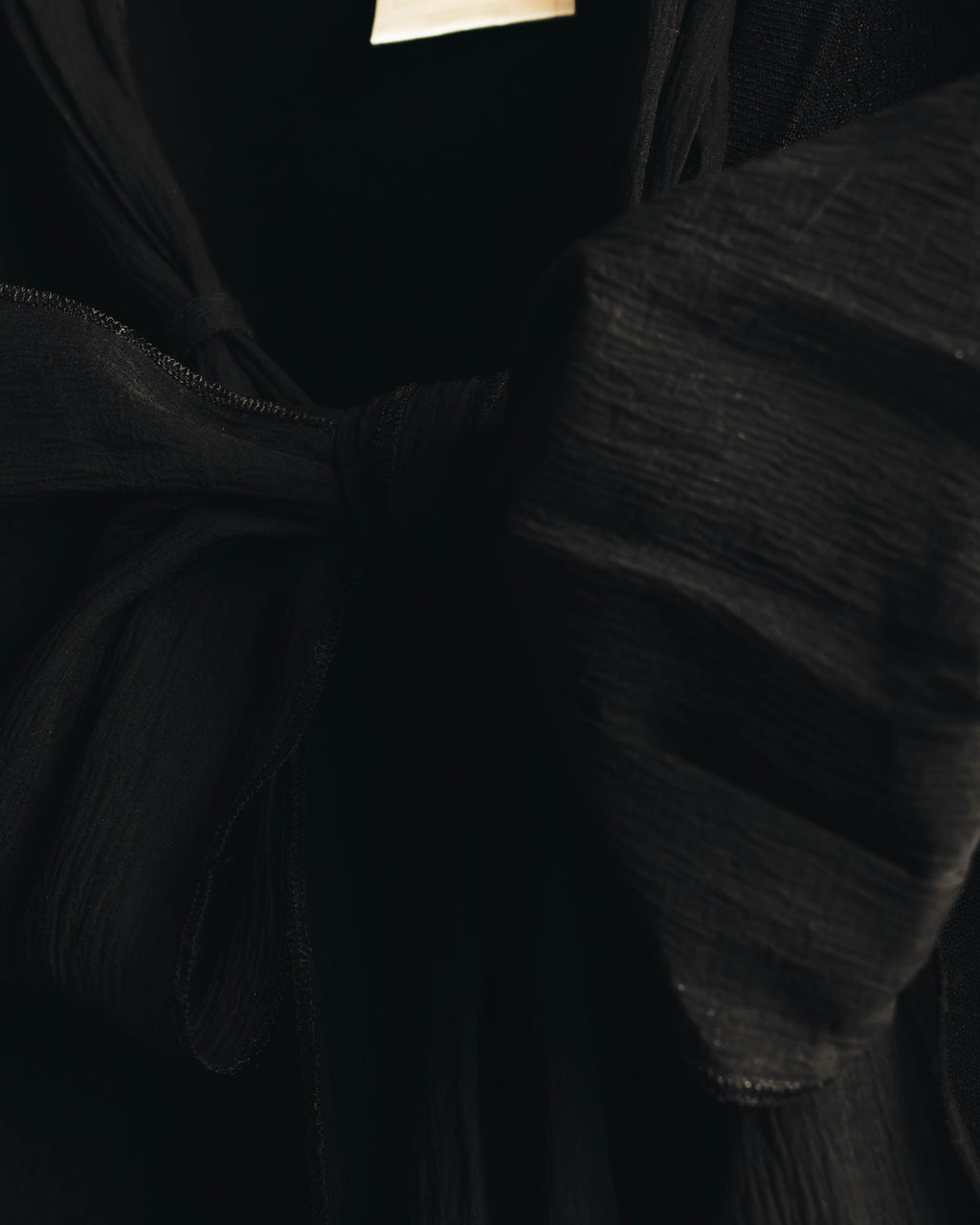 -SPECIAL- "CHANEL" 04AW Sheer bow-tie knit top