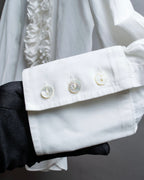 “Dolce&amp;Gabbana” Front volume frill designed shirt