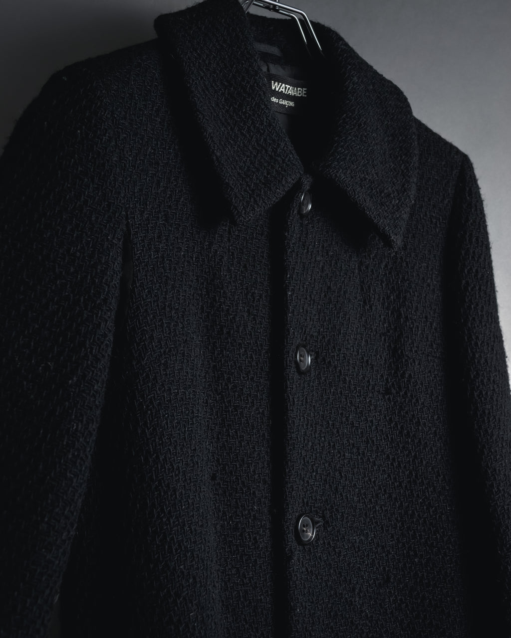 “JUNYA WATANABE” 97AW Textured wool single-breasted coat