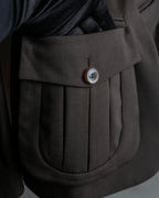 "GIVENCHY" Military patch pocket detail tailored jacket