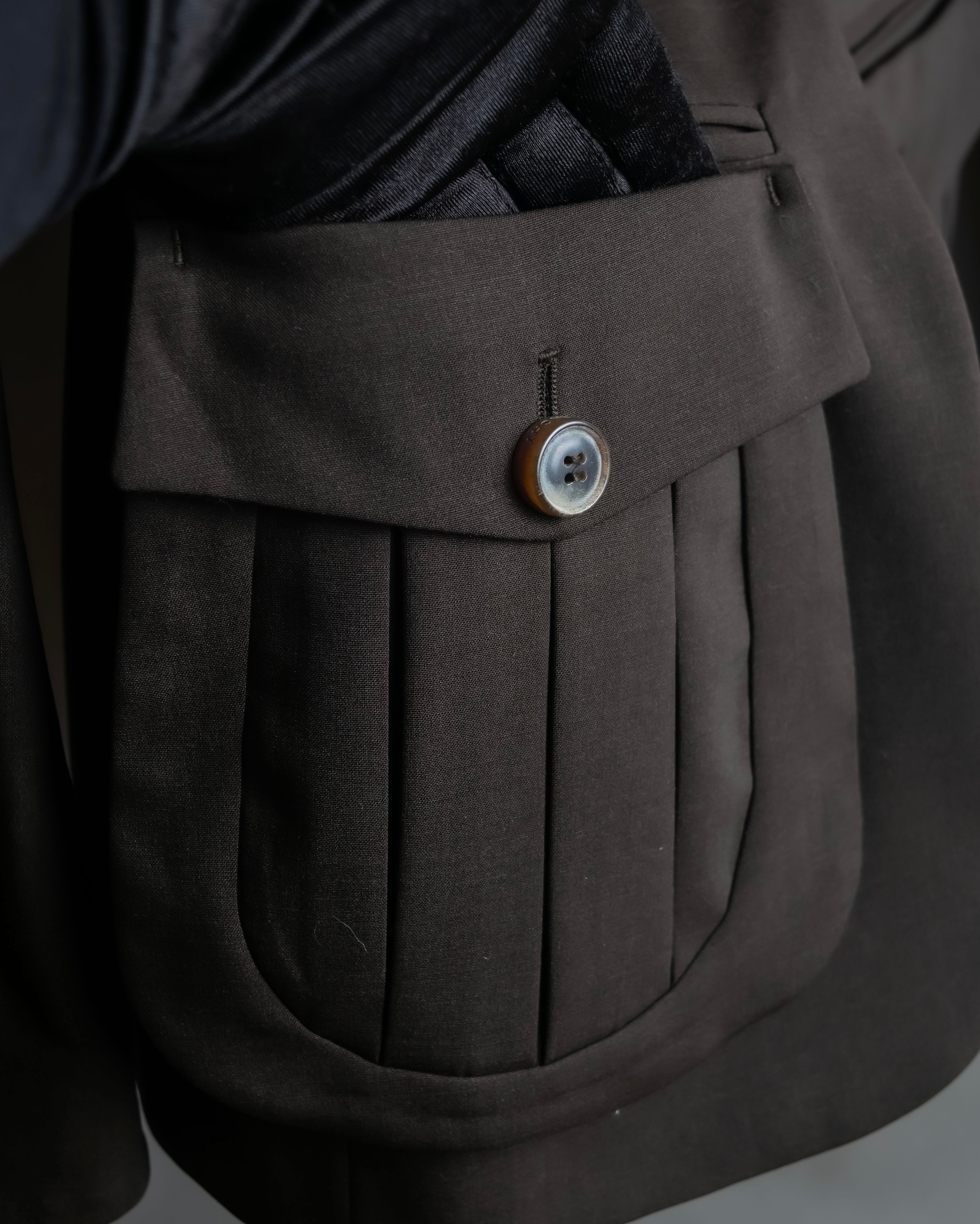 "GIVENCHY" Military patch pocket detail tailored jacket