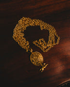 -SPECIAL- “CHANEL” 90’s-00’s Horse motif medallion chain necklace