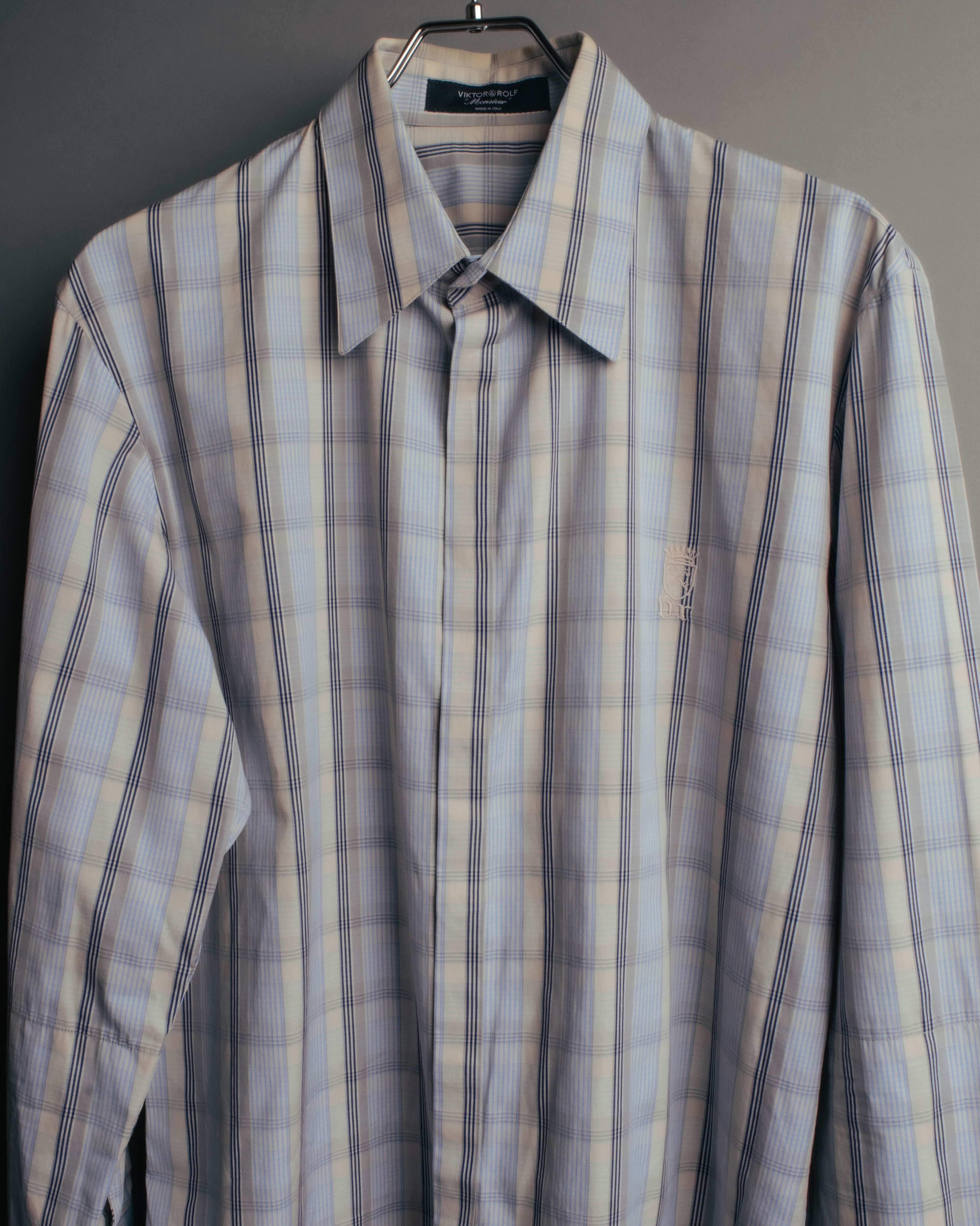 “VIKTOR & ROLF Monsieur” 00’s-10’s checked cotton dress shirt