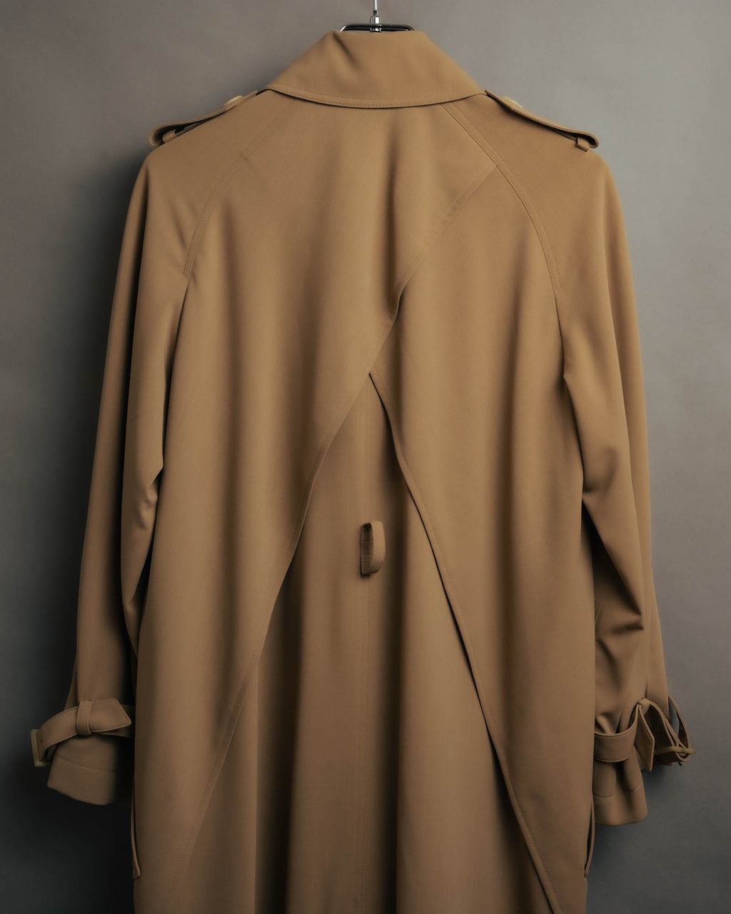 -SPECIAL- “HERMÈS” 90’s-00’s Margiela era draped wool trench coat