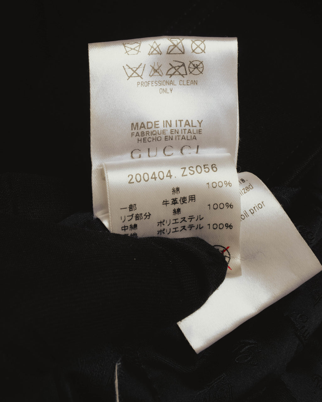 “GUCCI” Late 00’s military detail cotton long jacket
