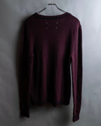 "MAISON MARGIELA"
20AW burgundy color V-neck knit