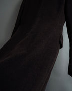 "miss Chloe" Fur collar switching design wool coat