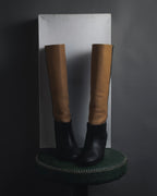 "MM6 Maison Margiela" Bicolour leather long boots