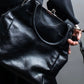 "YOHJI YAMAMOTO +NOIR"" 19AW clasp design 2way leather bag