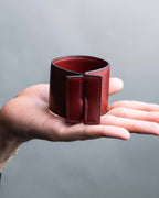 "Hermes" Leather interlocking bangle