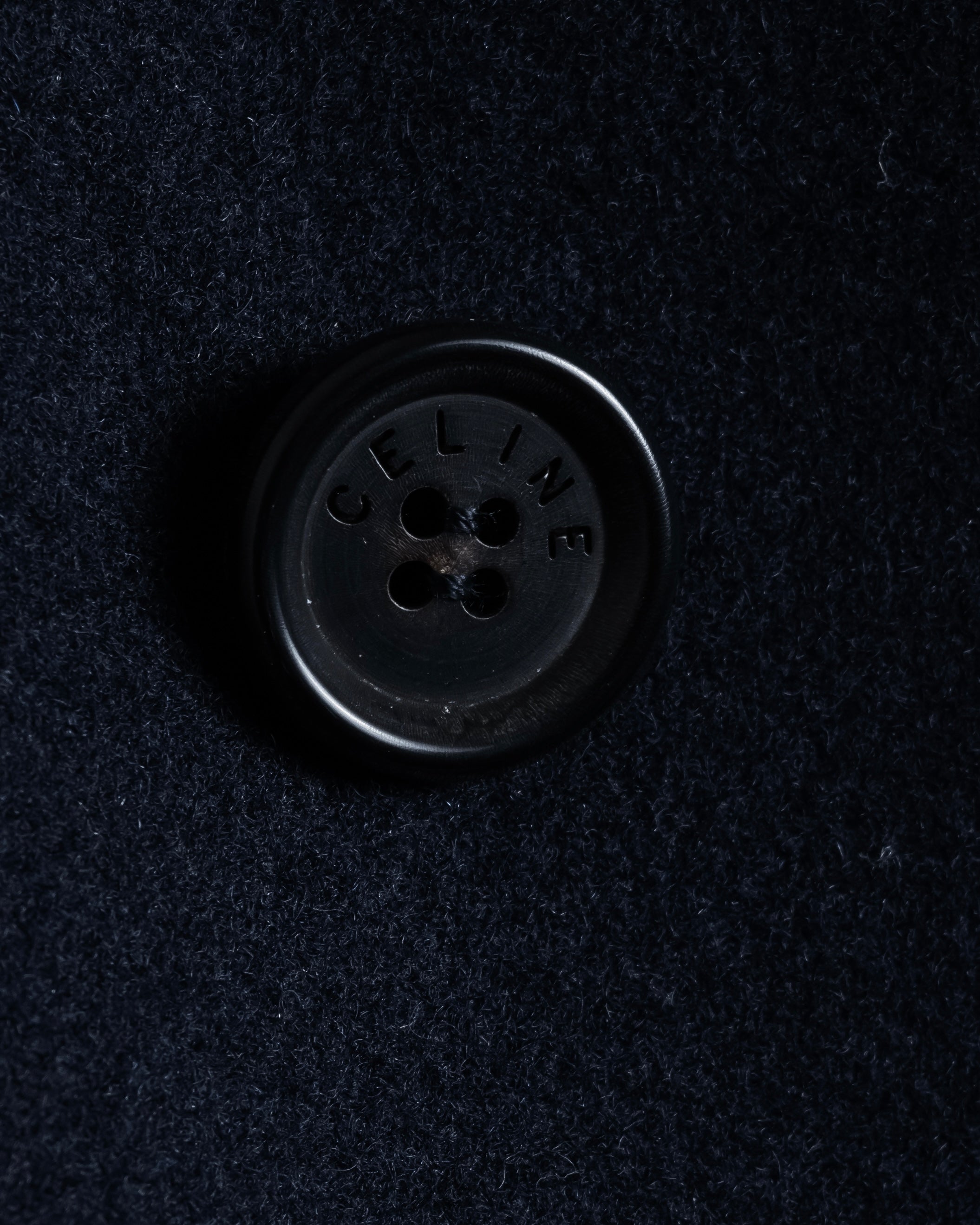 "CELINE" 90’s Sculpted double-breasted peak lapel tailored jacket