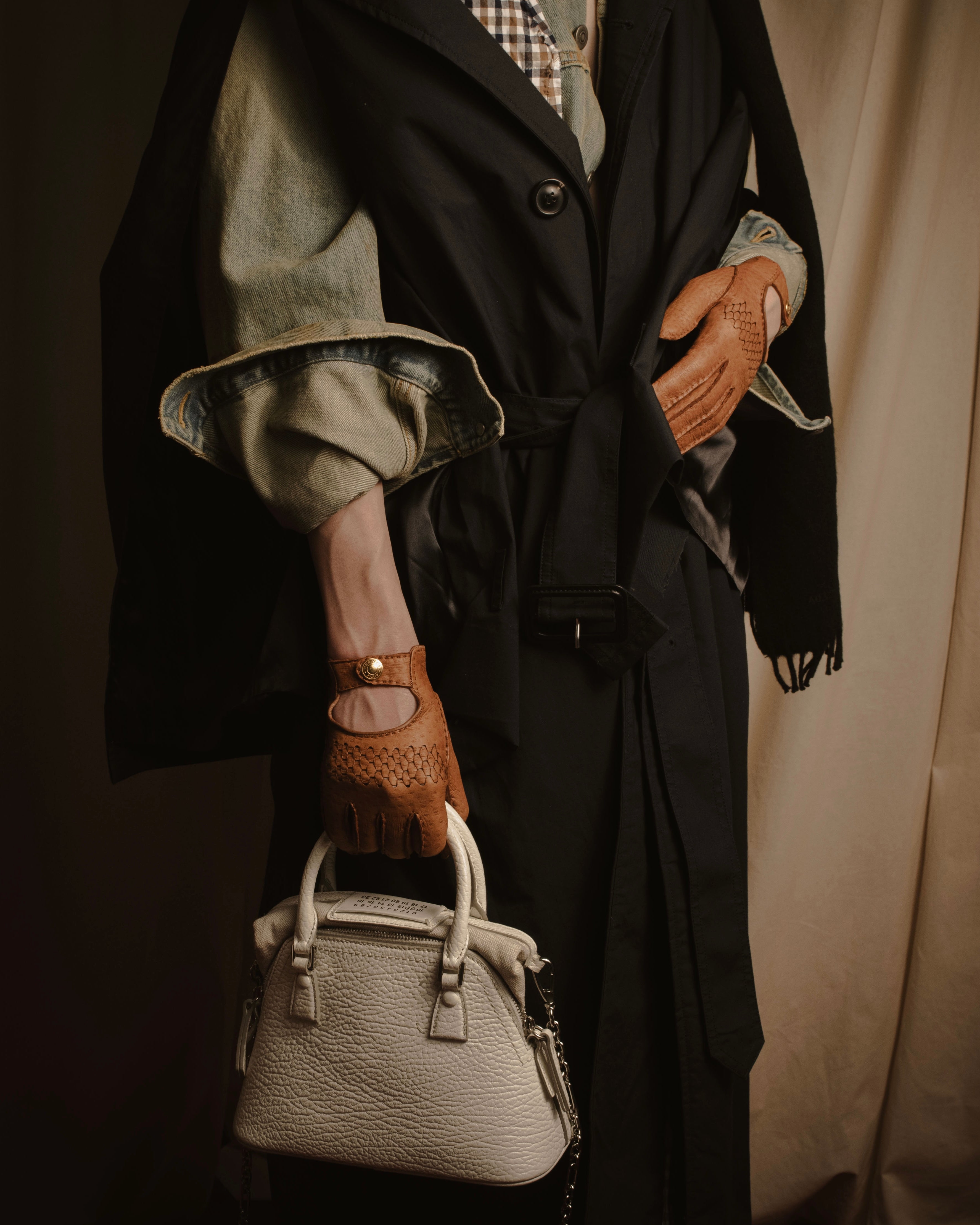 -SPECIAL- "Maison Margiela" 20SS Denim jacket Docking design coat