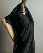“GUCCI” 90’s-00’s Sheer velvet trimmed silk blend stole