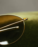 "GUCCI" Classic gold metal aviator sunglasses